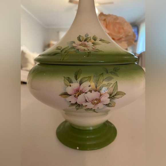 Antique Compote hand painted - Picture 3 of 5